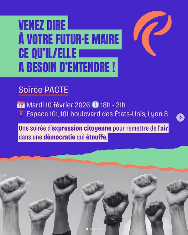 Soirée PACTE Lyon Respire